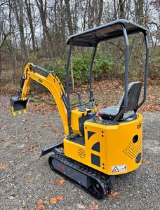 LIVRAISON GRATUITE EPA CE Approuvé ZJ-12 Tout neuf Mini-excavatrice sur chenilles de 1 tonne Moteur à essence Briggs de 15 ch 0,3 h Moteur à essence Open ROPS Pouce hydraulique - Product Image 2