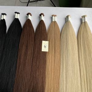 Extensions de cheveux humains vierges personnalisés en gros Super Double Drawn non traité vendeurs en vrac bruts indiens vietnamiens disponibles sur mesure - Product Image 3