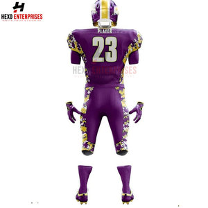 Vente en gros de maillots de football américain personnalisés, ensembles de pantalons, uniformes grande taille XL, hauts à motifs vierges et uniformes de style numérique - Product Image 6