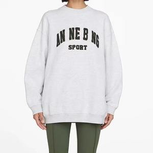 Sweat-shirt streetwear imprimé pour femme avec badge, grande taille, faible MOQ, mode décontractée, manches longues - Product Image 1