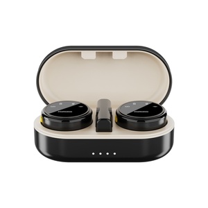 PORODO Microphone USB sans fil à double micro avec boîtier de charge Connecteur de type C Noir-pour une utilisation en conférence - Product Image 2