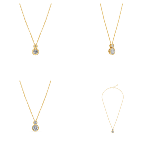 Haute qualité 1.18cts laboratoire cultivé EF clarté diamant 10k or blanc collier VS chaîne chaînes fines colliers pour les mariages des femmes - Product Image 2