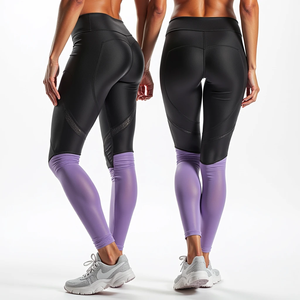Pantalones de entrenamiento de gimnasio de cintura alta para mujeres en compresión y estilo de mallas de ajuste seco diseñados para correr y uso físico de Damas - Product Image 2