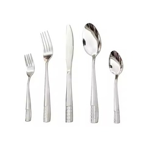 Juego de Cubiertos con Mango Azul para una Cena Elegante, Vajilla Moderna para el Hogar, Cocina Elegante y Uso en Interiores y Exteriores - Product Image 2