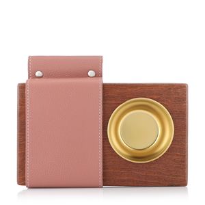 Trending <b>Wooden</b> & Leather Bakhoor Incense <b>Burner</b> With Metal Bowl Modern Arabic Design Middle Eastern Home Decor Gift Holder - Product Image 1