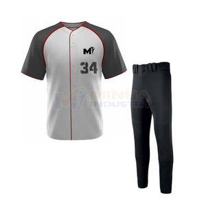 Uniforme de baseball personnalisé avec logo, léger, surdimensionné, prix bas, uniforme de baseball unisexe - Product Image 1