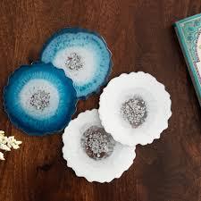 Vente en gros sous-verre en résine pour expositions de taille personnalisée fait à la main meilleure qualité nouveauté produit boissons décoration de table tapis et tampons - Product Image 5