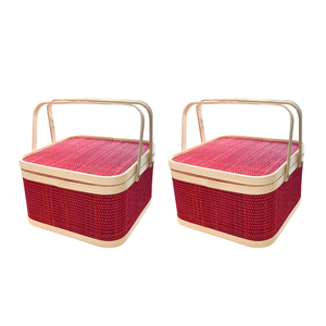 Produit de vente chaud le compagnon de pique-nique parfait: paniers cadeaux en bambou de haute qualité - Product Image 1