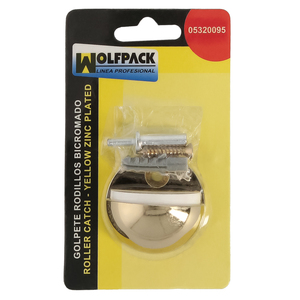 Fermaporta a vite Wolfpack, acciaio inossidabile, placcato ottone - Product Image 4