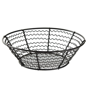 Customized Shape Fruit <b>Basket</b> Kitchen Ware Fruit <b>Storage</b> <b>Basket</b> Made of Metal <b>Wire</b> Black Color Fruit <b>Basket</b> - Product Image 2