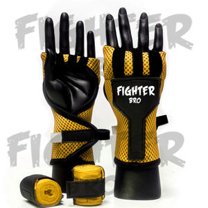 Guantes de boxeo MMA con relleno de gel Guantes de nudillos deformados Todos los tamaños y colores disponibles Característica Empuñaduras - Product Image 3