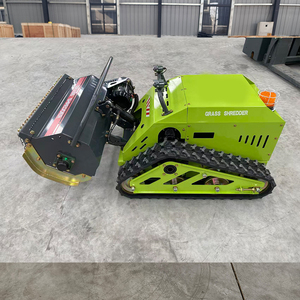 Tondeuse à gazon robotisée électrique certifiée CE EPA, petite taille, 800mm 1000mm 1200mm, télécommandée, sur chenilles, à fléaux, avec GPS et chargeur - Product Image 6