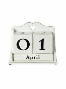 Heart Perpetual Calendar Vintage Home Desk Calendar, Creative Perpetual Calendar for Living Room, Study, Bedroom Decoration - Product Image 2