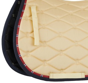 Tapis de selle en satin personnalisé avec cordon, design sur mesure, vente en gros, fabricant de couvertures de selle équestres - Product Image 2