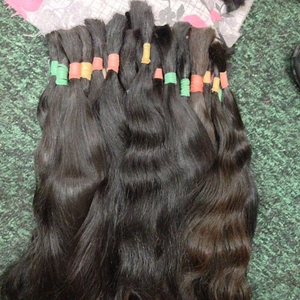 สินค้าขายดี!! ผมอินเดียแบบตรงธรรมชาติ เวอร์จิ้น เรมี แบบแบน เย็บด้วยเครื่องจักร แบบสองชั้น - Product Image 3