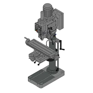 Säulenbohrmaschine Tischkreuzfahrt 500 × 250 mm Zahnradantrieb Spindelgeschwindigkeit 12 Schritte automatische Einspeisung MT4