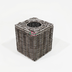 Boîte à mouchoirs Artex Dong Thap en jonc de mer et jacinthe d'eau, artisanat moderne fait main, écologique, pour la décoration intérieure, Vietnam - Product Image 2