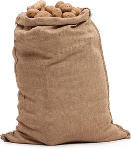 Leopard Pattern <b>Burlap</b> Drawstring Bag with <b>Ribbon</b> & Rope Handles Medium Size 30-50cm Gift Packaging Pouch Natural Color - Product Image 5