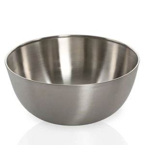 Bol décoratif ovale moderne en métal avec accent doré, plat de centre de table minimaliste et argenté pour table à manger et décoration intérieure - Product Image 3