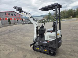 Livraison Gratuite VRE 12 Mini-Excavatrice 1.2T Moteur Diesel 7 kW Chenilles en Caoutchouc à Largeur Réduite 880 mm Hydraulique Auxiliaire - Product Image 4