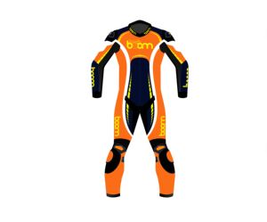 Combinaison de course coupe-vent de haute qualité Boomletcorp nouveau Design vêtements de sport de protection en cuir véritable pour adultes moto imprimée - Product Image 1