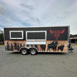 Remorque Alimentaire 16 pieds personnalisé Food Truck Pizza Hotdog Food Cart Foodtrailer Remorque alimentaire mobile entièrement équipée - Product Image 3