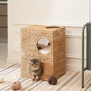 Vente chaude fournitures pour animaux de compagnie nouveaux autres Styles animaux de compagnie Cages et maisons produit pour chien chat tissé jacinthe d'eau lits - Product Image 6