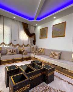 Sièges au sol orientaux, canapé ethnique, canapé Majlis arabe, canapé de style ottoman, ensemble Jalsa arabe, sièges au sol orientaux de luxe - Product Image 4