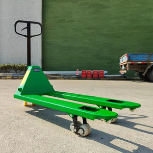 Chariot à palettes manuel à 4 roues avec roues en nylon/PU, haute efficacité pour la manutention industrielle en entrepôt, pour le levage manuel - Product Image 1