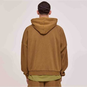 Conjunto de pantalones de chándal con capucha de gran tamaño para hombre, chándal de talla grande con estampado de logotipo personalizado y forro polar de algodón - Product Image 4