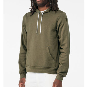 Next Level Apparel Tri-Blend Sudadera con capucha de manga larga para hombre - Product Image 1