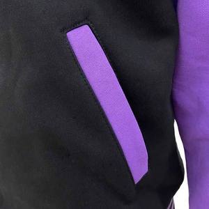 Haute qualité hommes Vintage Varsity veste Stand hiver automne Baseball Letterman Logo personnalisé Chenille broderie laine cuir - Product Image 2