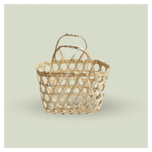 Cesta de Regalo de Bambú, Cesta Tejida de Bambú Natural para Envolver Regalos, Cestas de Regalo, Exhibición en Comercios y Presentación Festiva, Vietnam - Product Image 5