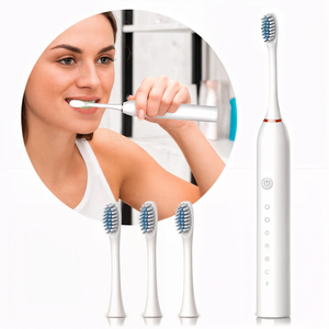 Cepillo de Dientes Eléctrico de Diseño Ergonómico para Adultos y Niños, Resistente al Agua, con Pantalla LED, Interfaz de Carga Tipo C, Recargable por USB - Product Image 1