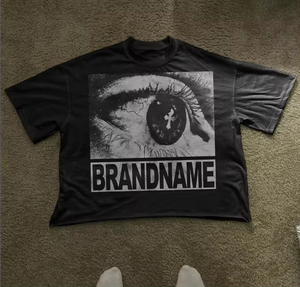 Camiseta de Batik lavada con ácido de gran tamaño de alta calidad para hombres, peso pesado serigrafiado con hombros caídos de talla grande, venta al por mayor - Product Image 1