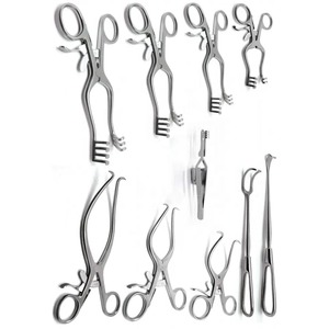 Juego de 10 piezas de retractores veterinarios quirúrgicos Weitlaner Gelpi ortopédicos tiroides Cushing-Vein instrumentos quirúrgicos afilados de Zu - Product Image 2