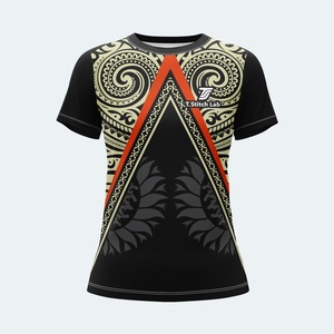 Camisetas de Manga Corta para Mujer, Diseño Tribal, Color Sólido, Transpirables, Nueva Llegada, Gran Venta, Precio Bajo, Servicio OEM - Product Image 3