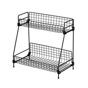 Multipurpose metal <b>kitchen</b> rack offering stable <b>shelves</b> <b>for</b> jars bottles cookware utensils and pantry items - Product Image 4