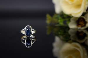 Natural Blue Fire Kyanite Bezel Setting Classic Solid 925 Sterling Silver Gemstone Handmade Jewelry Ring <b>for</b> Party India - Product Image 3