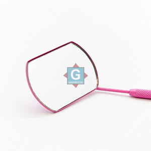 Miroir pour extensions de cils en acier inoxydable durable de qualité supérieure avec poignée diamantée - Product Image 3