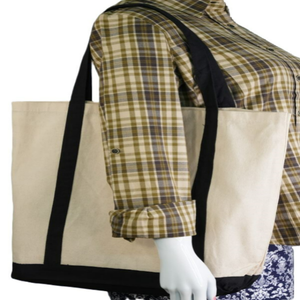 Bolsa de Mano de Gran Capacidad 100% Algodón con Cierre de Cremallera, Asa de Mano, Calidad Premium, Ecológica, Logotipo Personalizable, Sostenible - Product Image 2