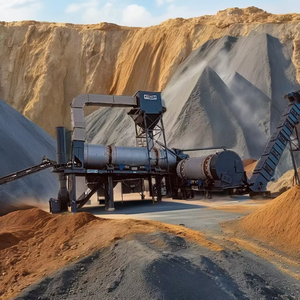 Mezclador de asfalto de doble tambor de 140 toneladas fabricado en Argelia, construcción de carreteras, componente de bomba de núcleo de Control de motor basado en PLC, mezcladoras de asfalto - Product Image 2