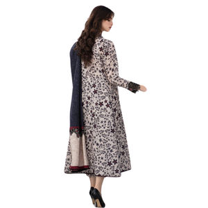 Conjunto Shalwar Kamiz paquistaní de 3 piezas listo para usar con logotipo personalizado con chales de lana pura para mujer bordados transpirables de talla grande para adultos - Product Image 3