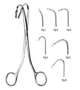 Pince à pierre rénale Randall en acier inoxydable 7.5 pouces 19.1cm mâchoires dentelées entièrement incurvées/légèrement incurvées par Endochoice Medical - Product Image 1