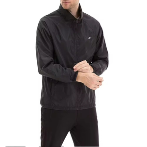 Chaqueta cortavientos con cremallera de peso ligero directo de fábrica, chaqueta cortavientos de nailon a prueba de agua y viento, cortavientos para lluvia, chaquetas para hombre - Product Image 6