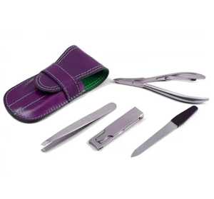 4 Pieces Stainless Steel Silver <b>Nail</b> Clippers Manicure <b>Kit</b> for Hand & Foot Use by Zachary Industries - Product Image 1