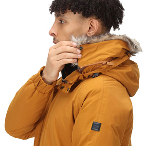 Dernière arrivée d'hiver pour hommes Couleur orange rouille Parka Vestes pour hommes personnalisées Vestes à bas prix Vestes de gros - Product Image 2