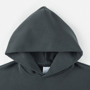 High Quality Men Baggy Hoodie <b>Thick</b> <b>Fleece</b> Drop Shoulder Streetwear Design Wholesale - Product Image 3