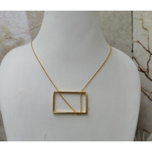 Collares de Latón Hechos a Mano, Chapados en Oro, con Patrón Geométrico, Cadenas Religiosas Ortodoxas, Estilo Clásico, con Diamantes y Perlas, para Regalo de Boda - Product Image 2