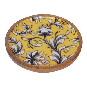 Dernier Design Unique imprimé de fleurs avec bol de service en bois de mangue de qualité supérieure pour multi-usages articles ménagers et Kitchenwa - Product Image 2